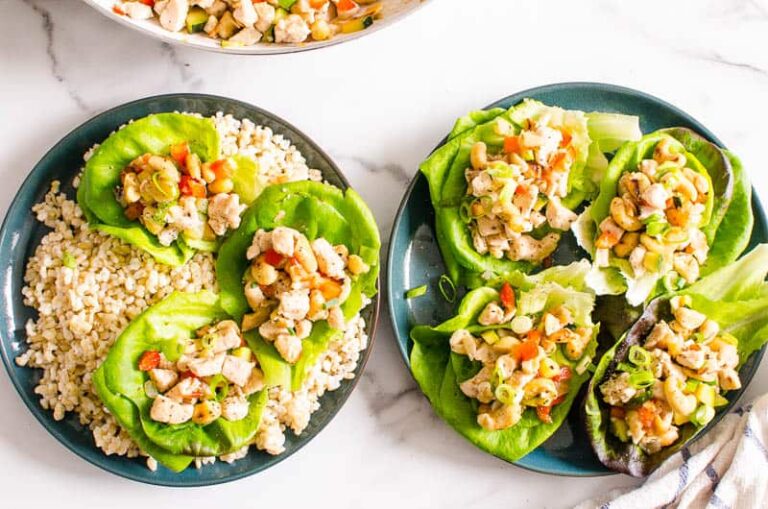 Healthy Chicken Lettuce Wraps